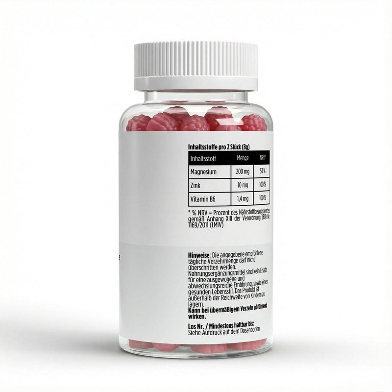 Magnesium + Zink + B6 Gummies - detailfoto